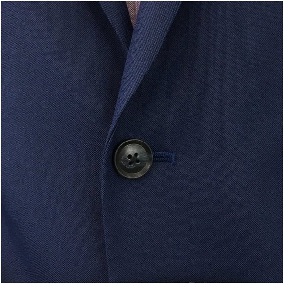Alfani Mens Blue Blazer Sport Coat Sport Jacket 44L Slim Men Button Suit Class‎ - Picture 4 of 13